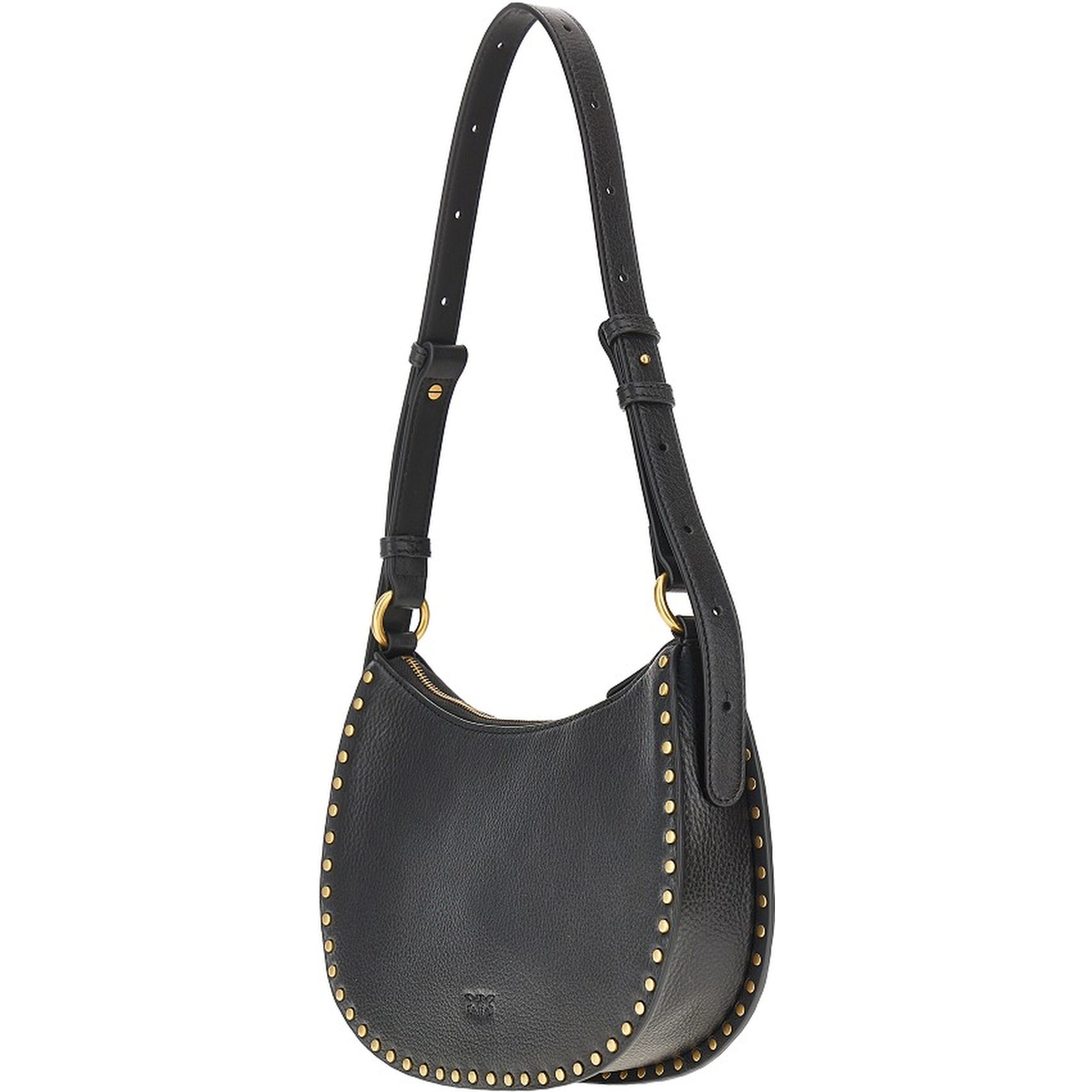 Leather 'Mini Half Moon' shoulder bag