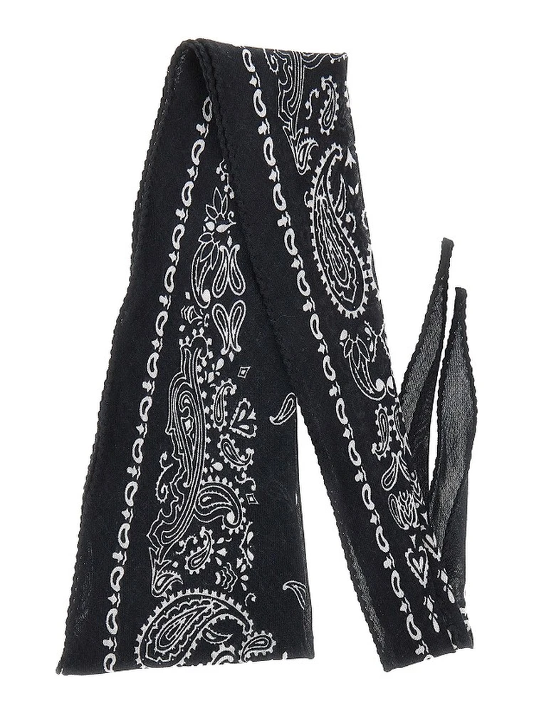 Cashmere-blend scarf with Bandana motif