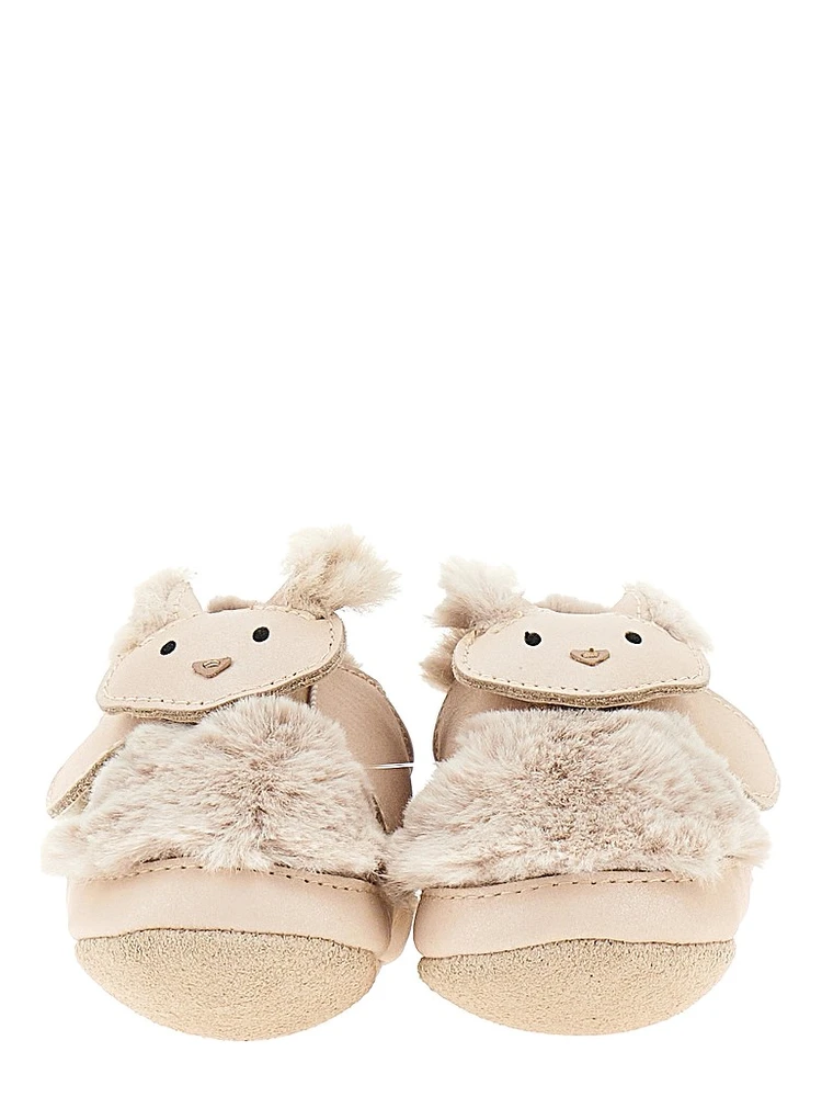 'Kitten' leather baby shoes