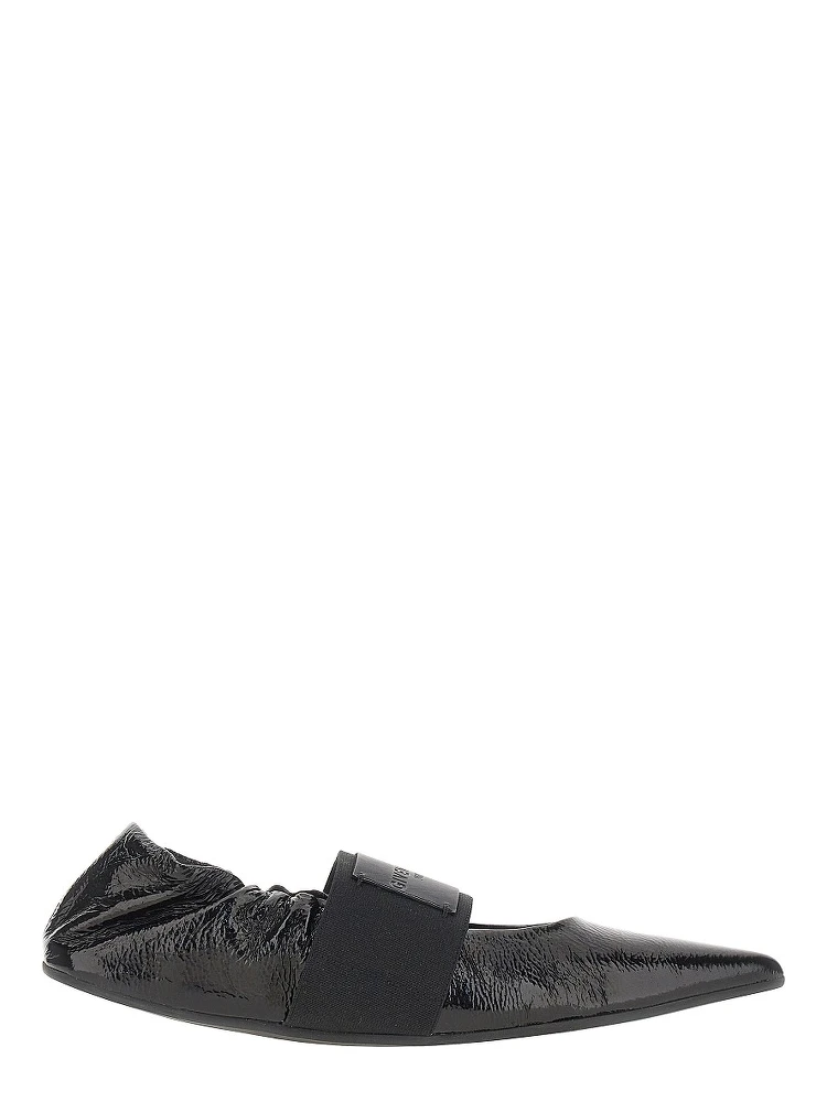 Naplack leather 'Crush' ballet flats