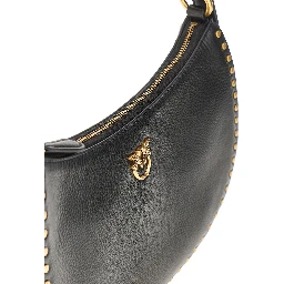 Leather 'Mini Half Moon' shoulder bag