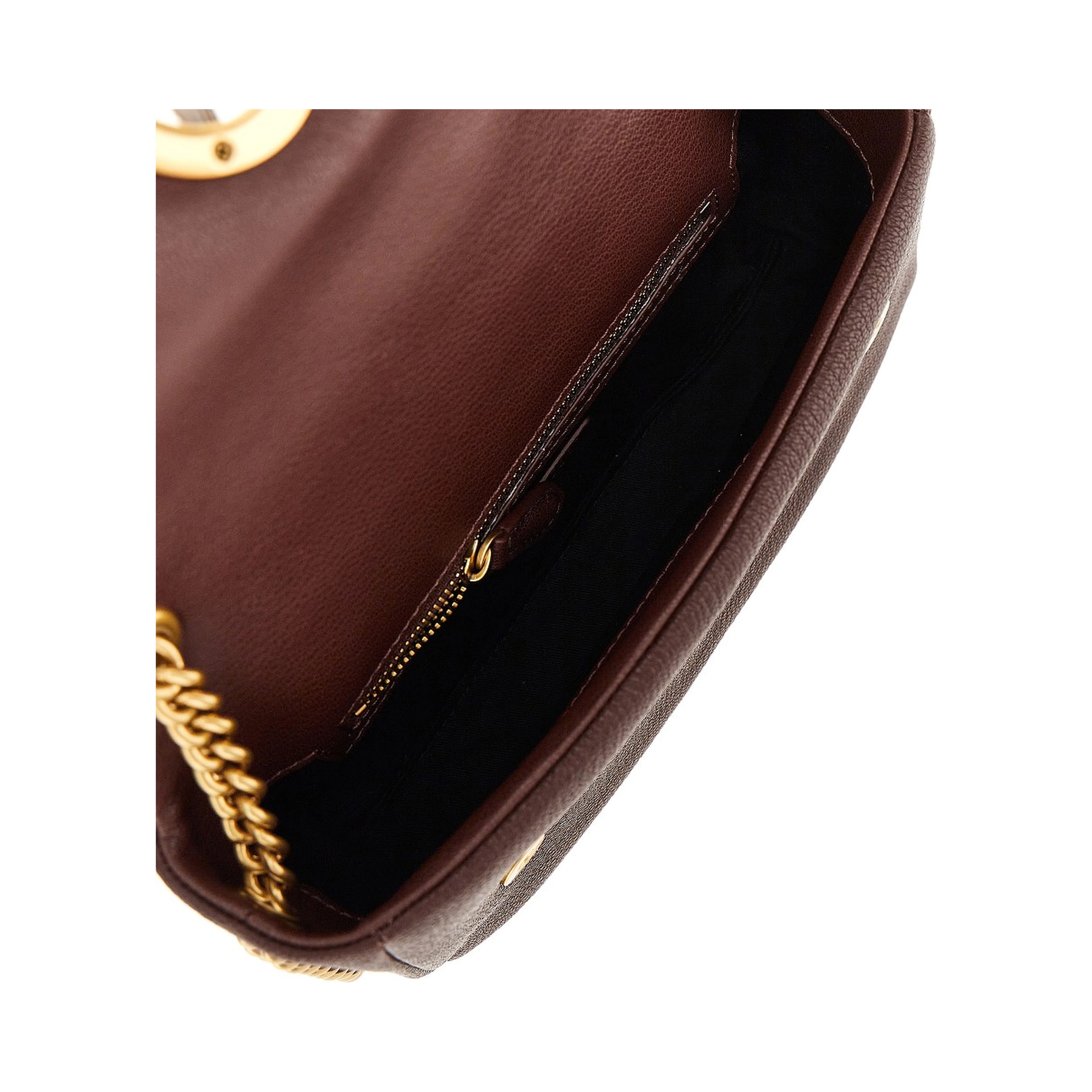 Leather large Click Soft Horizontal bag