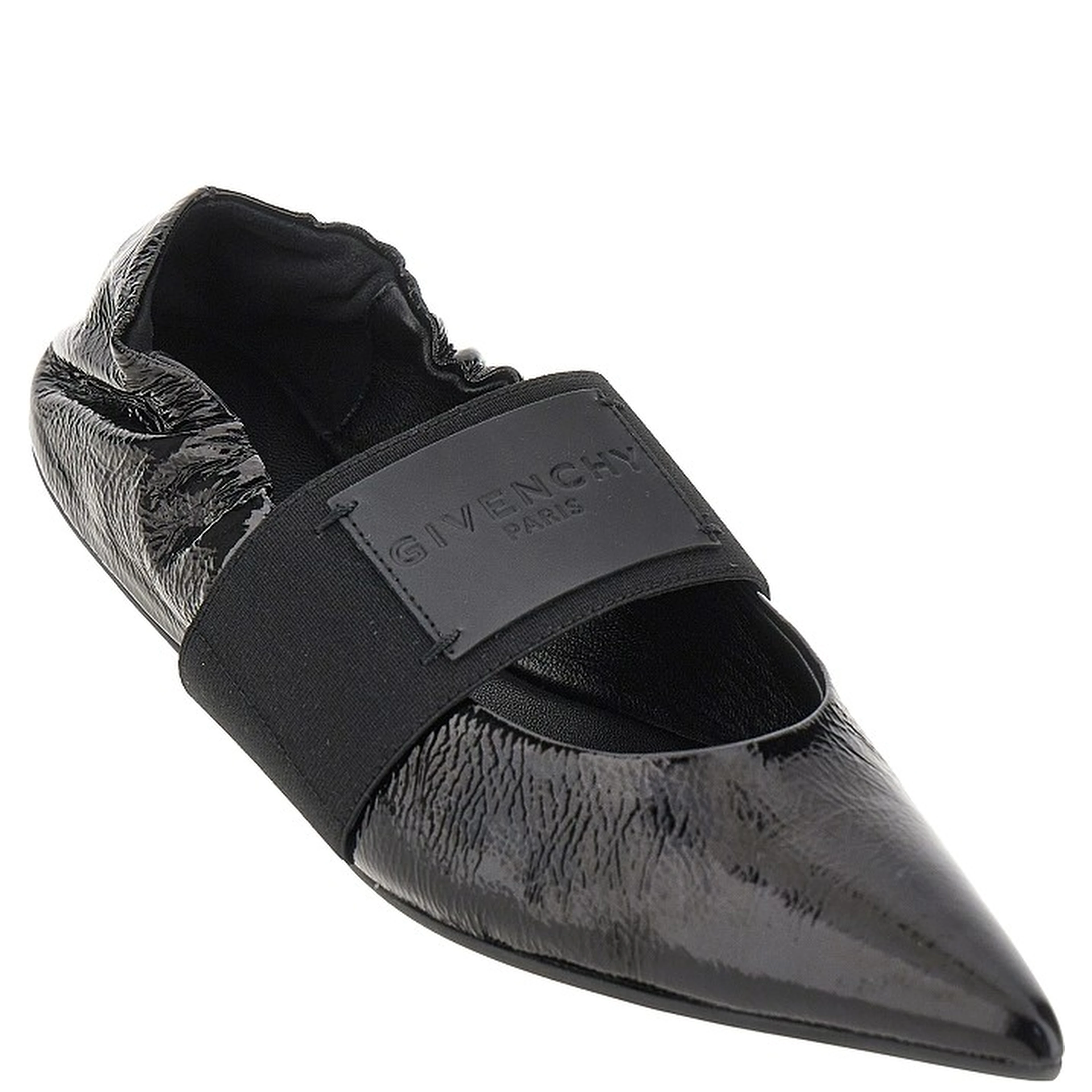 Naplack leather 'Crush' ballet flats