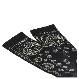 Cotton-blend socks with Bandana motif