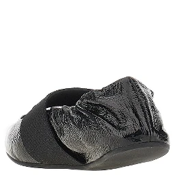 Naplack leather 'Crush' ballet flats