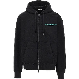 Heritage logo print full-zip hoodie