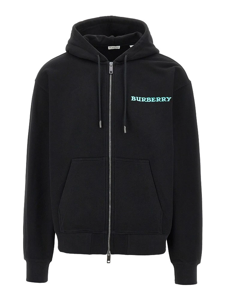 Heritage logo print full-zip hoodie