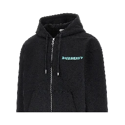 Heritage logo print full-zip hoodie