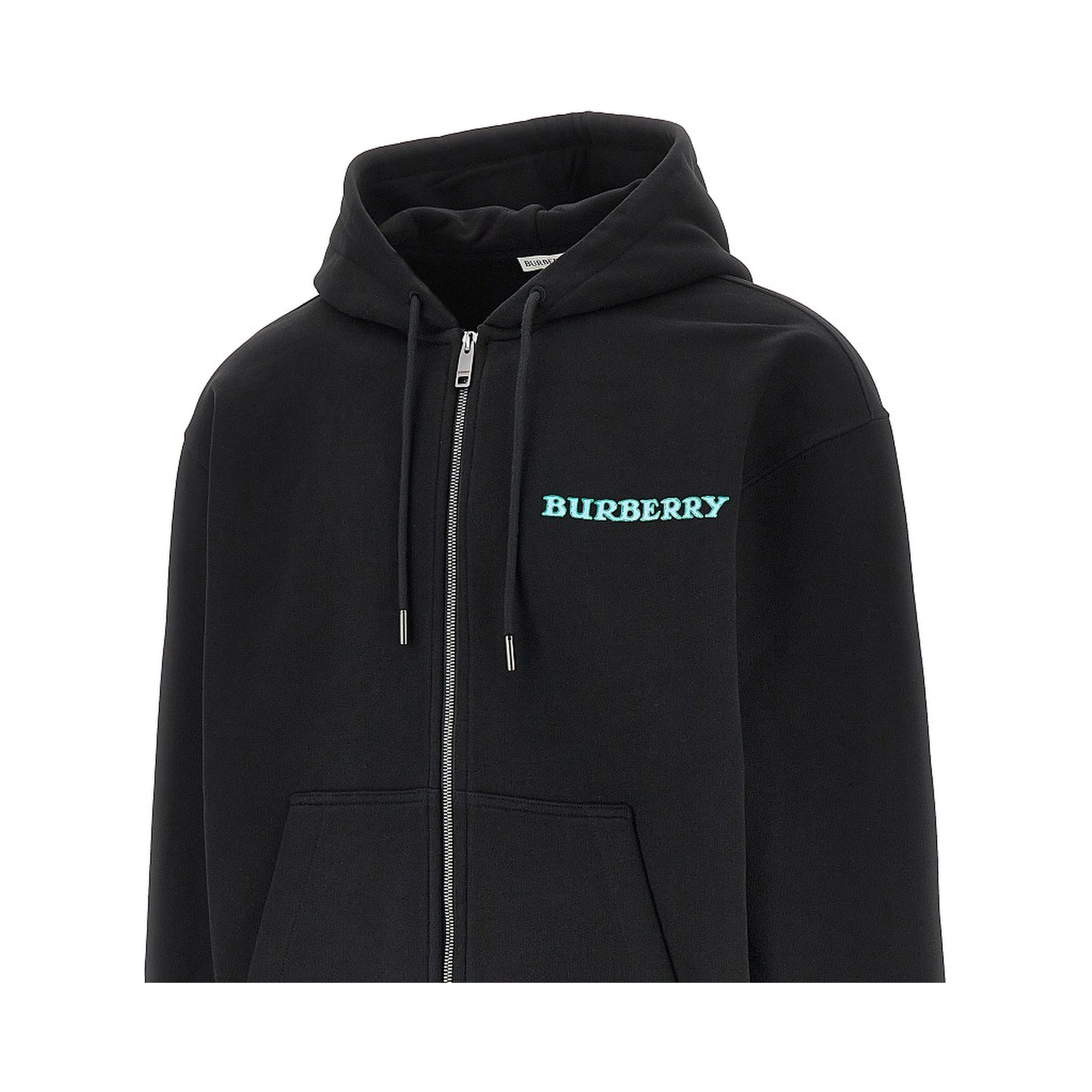 Heritage logo print full-zip hoodie
