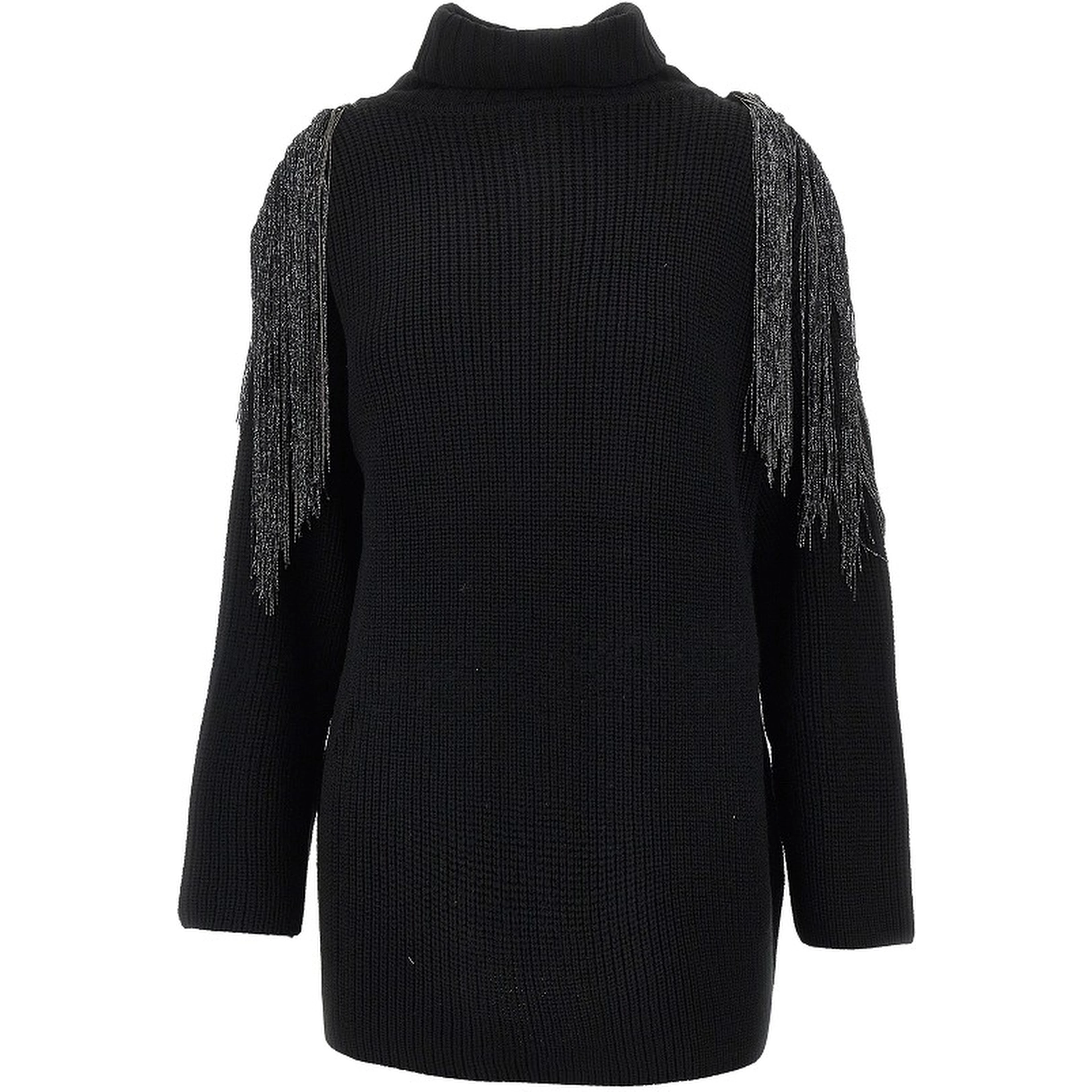 Wool-blend long cardigan