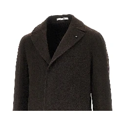 Cashmere and wool tailored coat