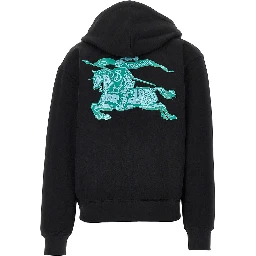 Heritage logo print full-zip hoodie