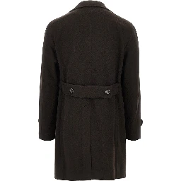 Cashmere and wool tailored coat