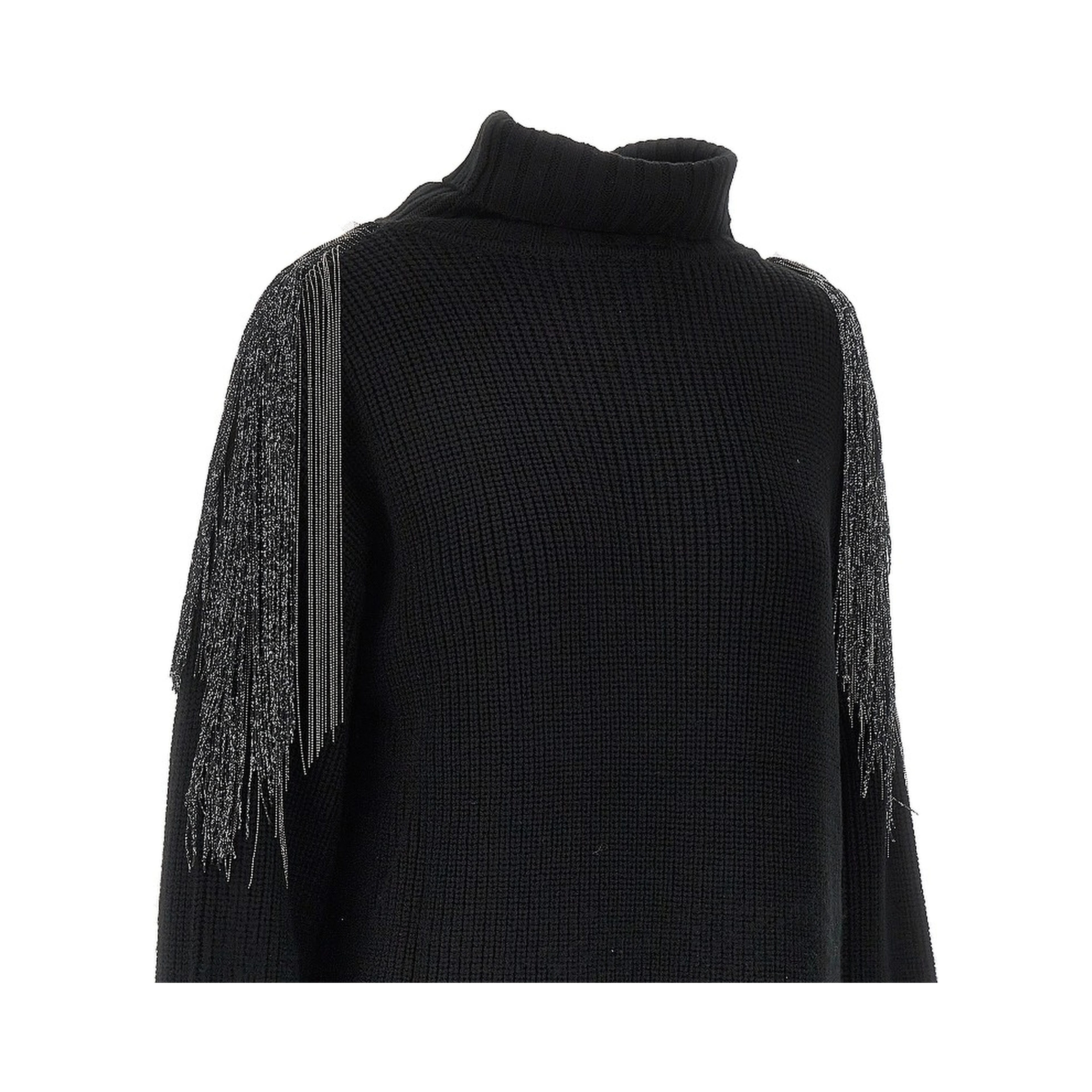 Wool-blend long cardigan