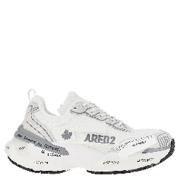 Suede leather and mesh 'Faster' sneakers