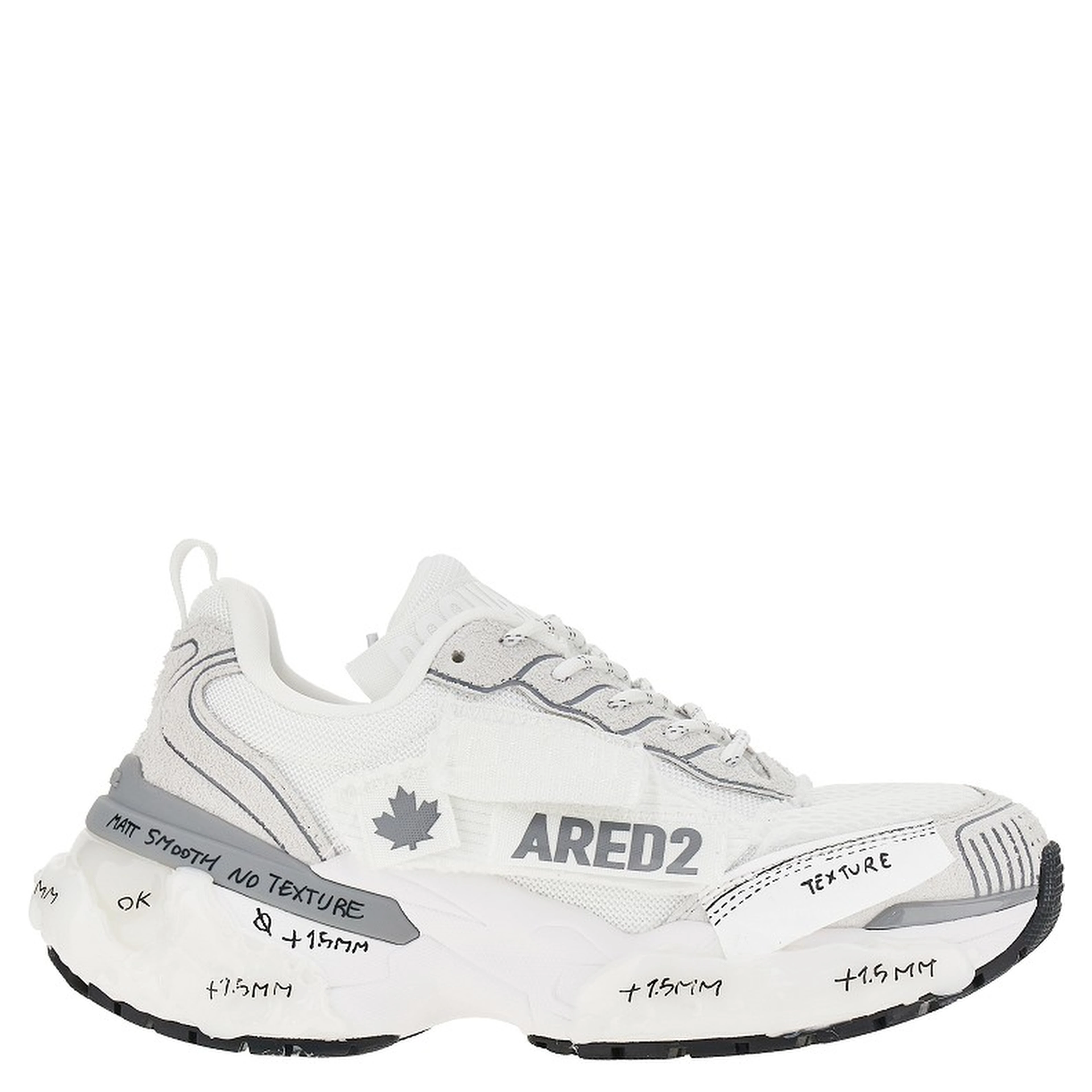 Suede leather and mesh 'Faster' sneakers