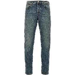 Denim tapered fit jeans