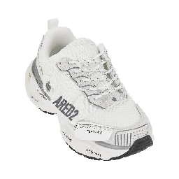 Suede leather and mesh 'Faster' sneakers
