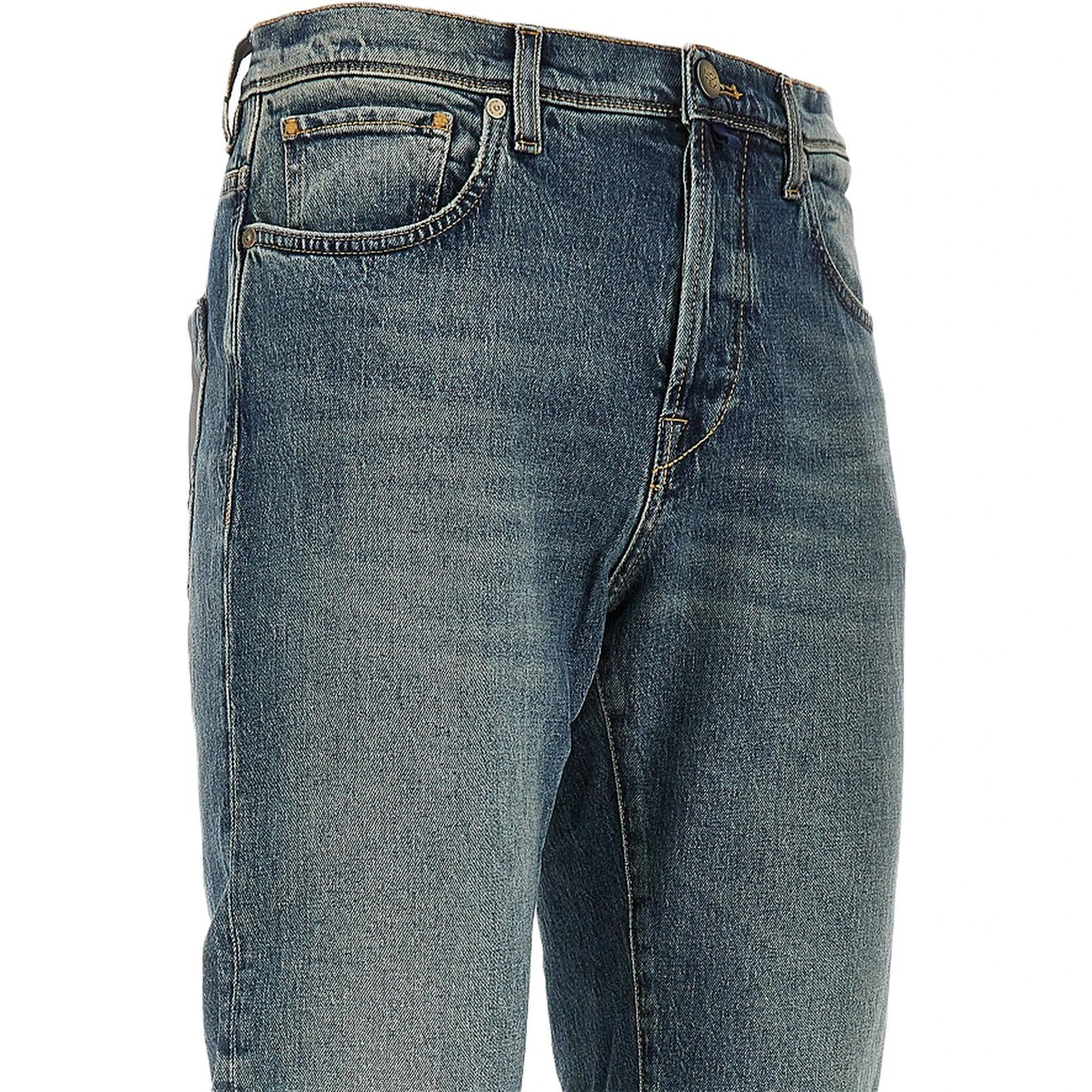 Denim tapered fit jeans