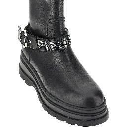 'Eva' leather boots