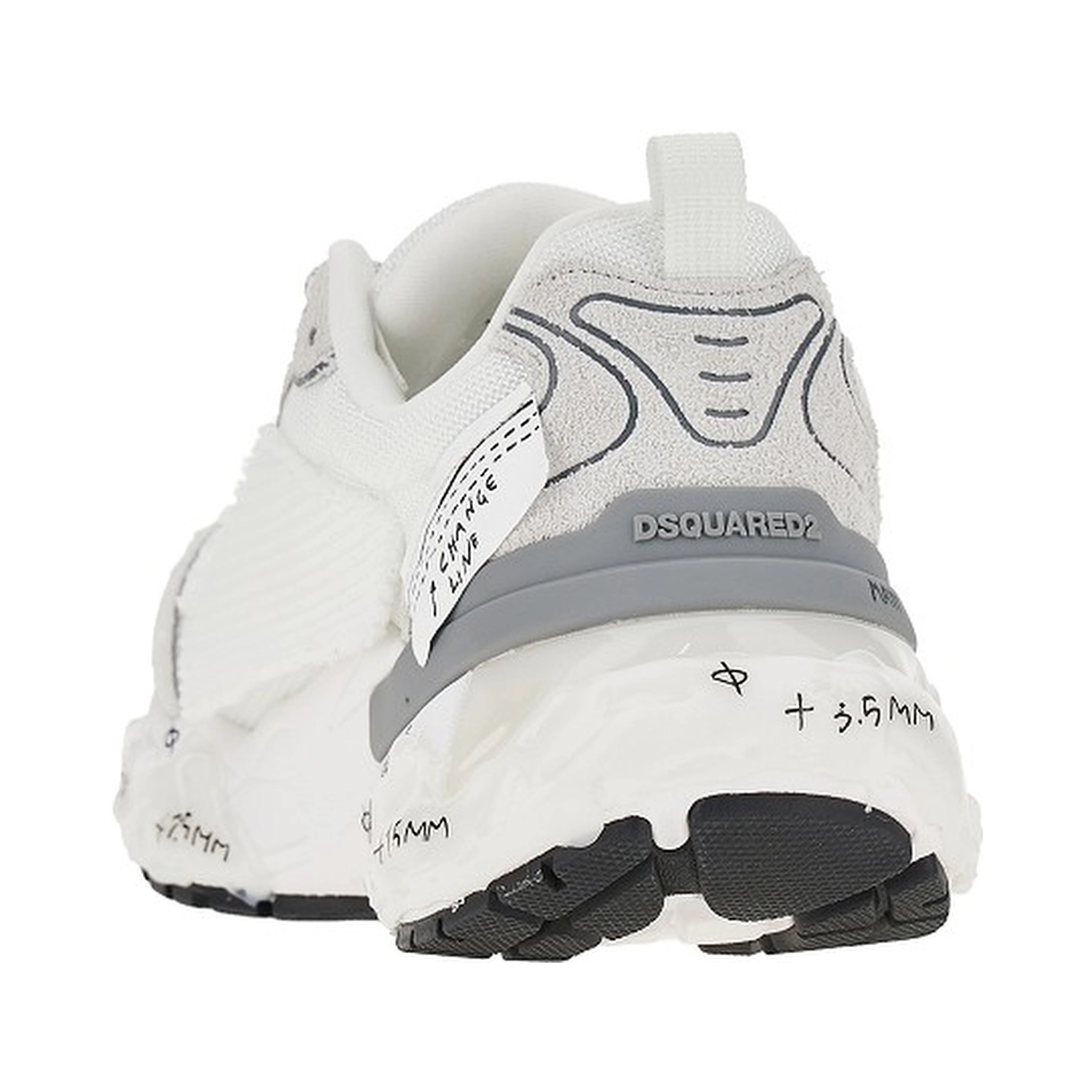 Suede leather and mesh 'Faster' sneakers