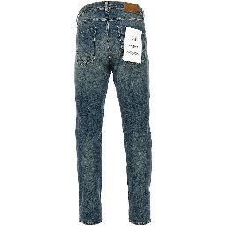 Denim tapered fit jeans