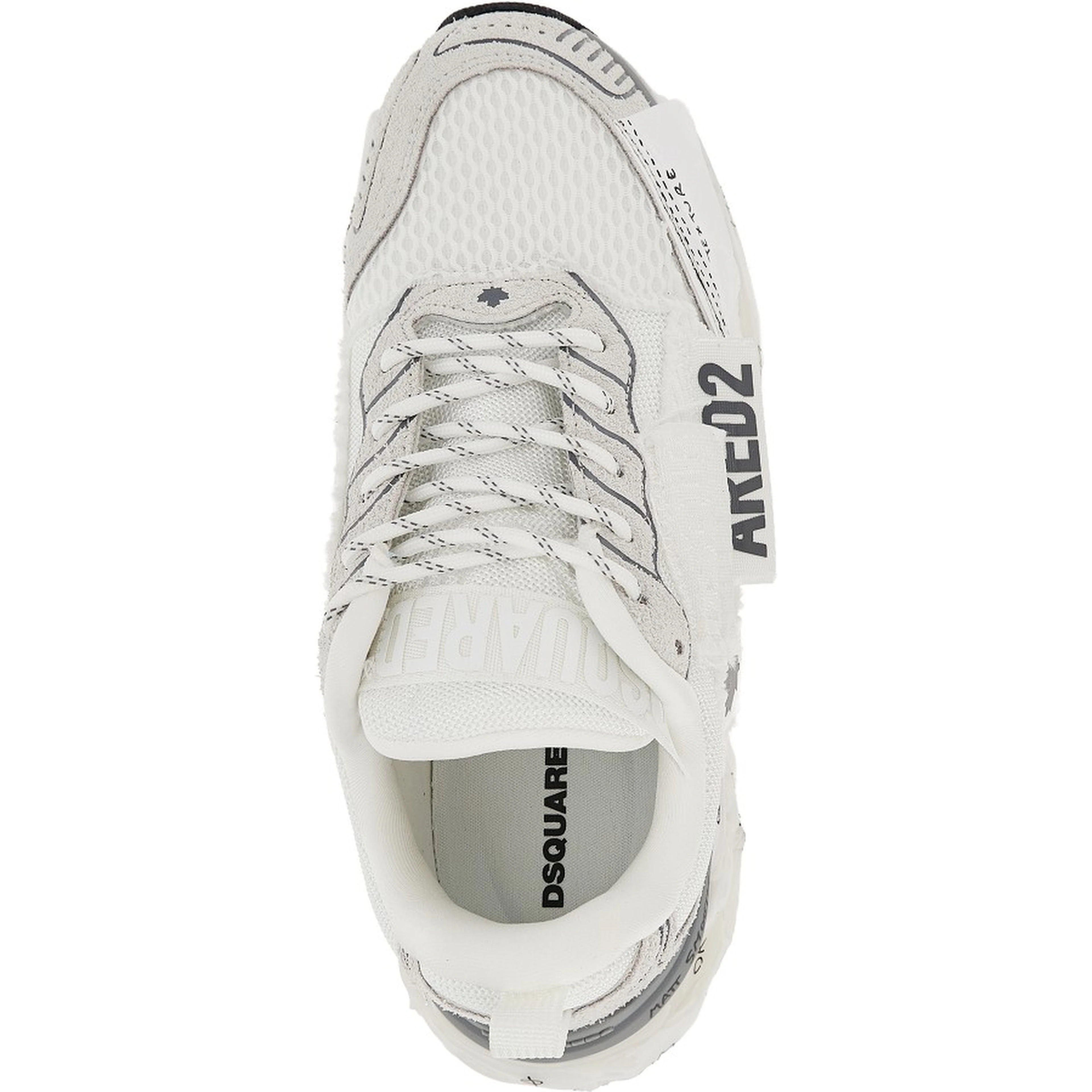 Suede leather and mesh 'Faster' sneakers