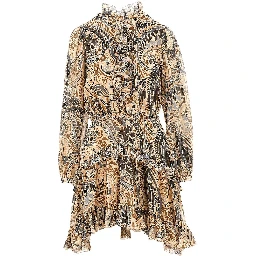Short dress with floral Paisley print