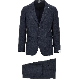 Single-breasted wool tailored suit