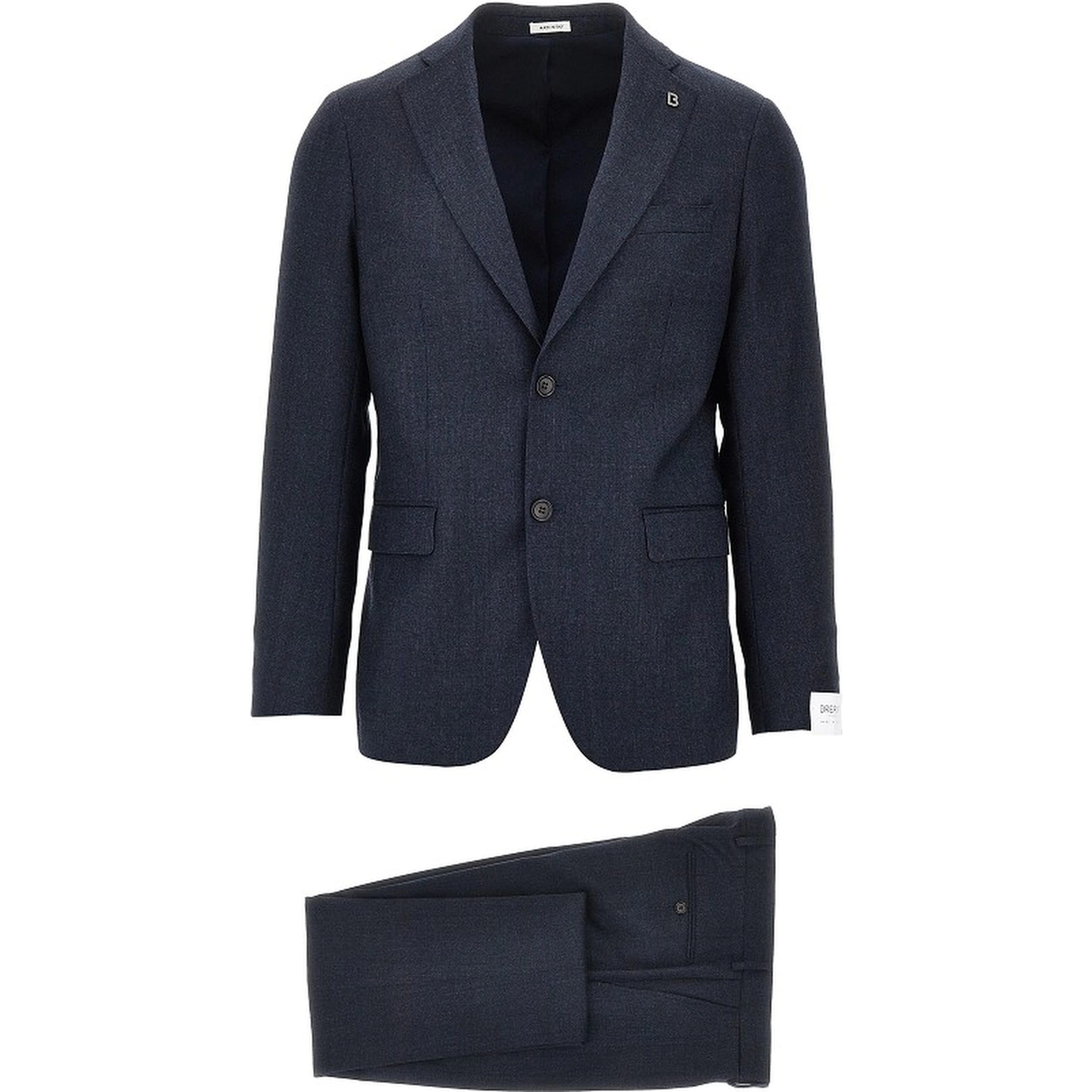 Single-breasted wool tailored suit