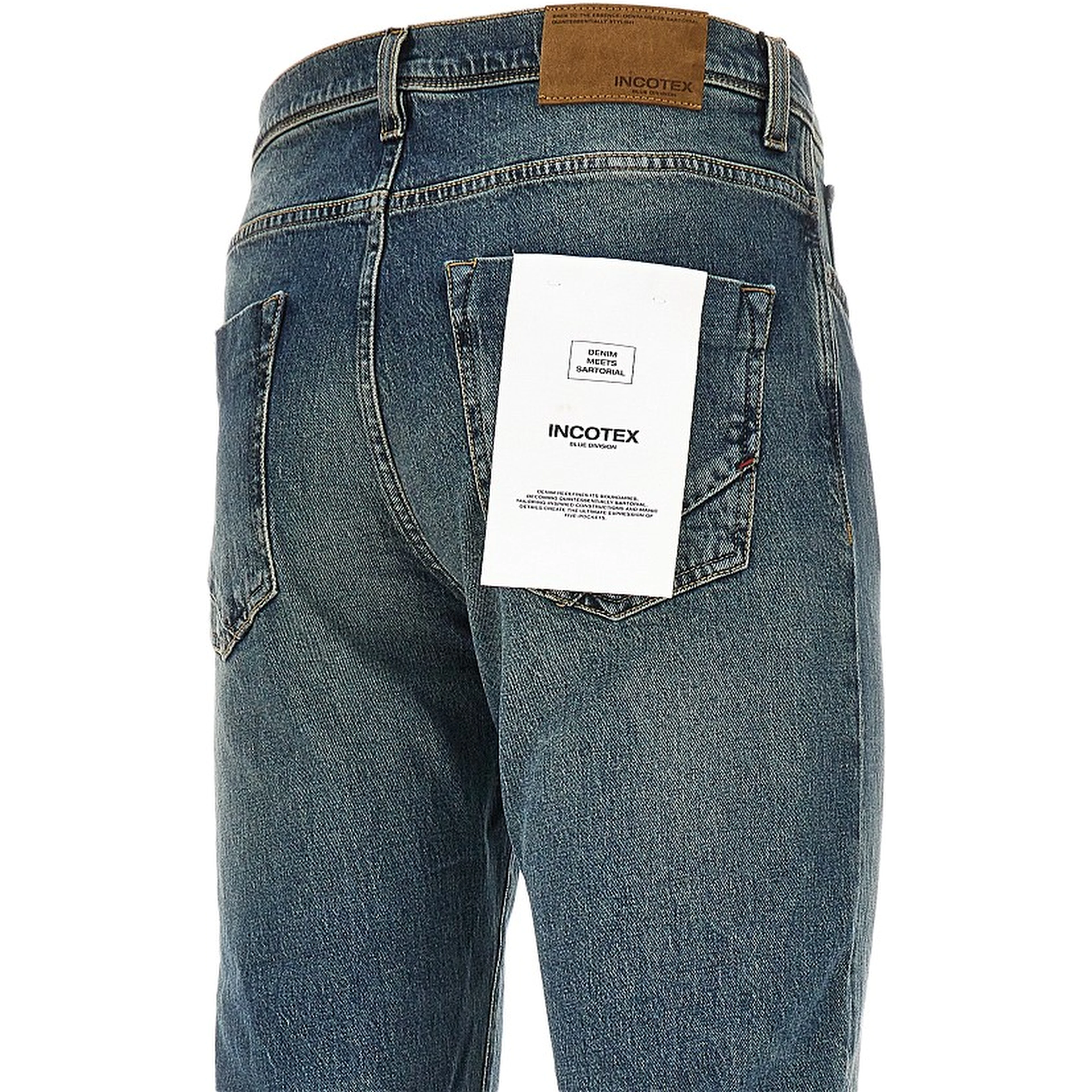 Denim tapered fit jeans