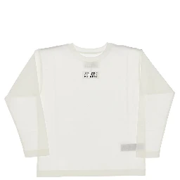 Long-sleeved T-shirt with logo label