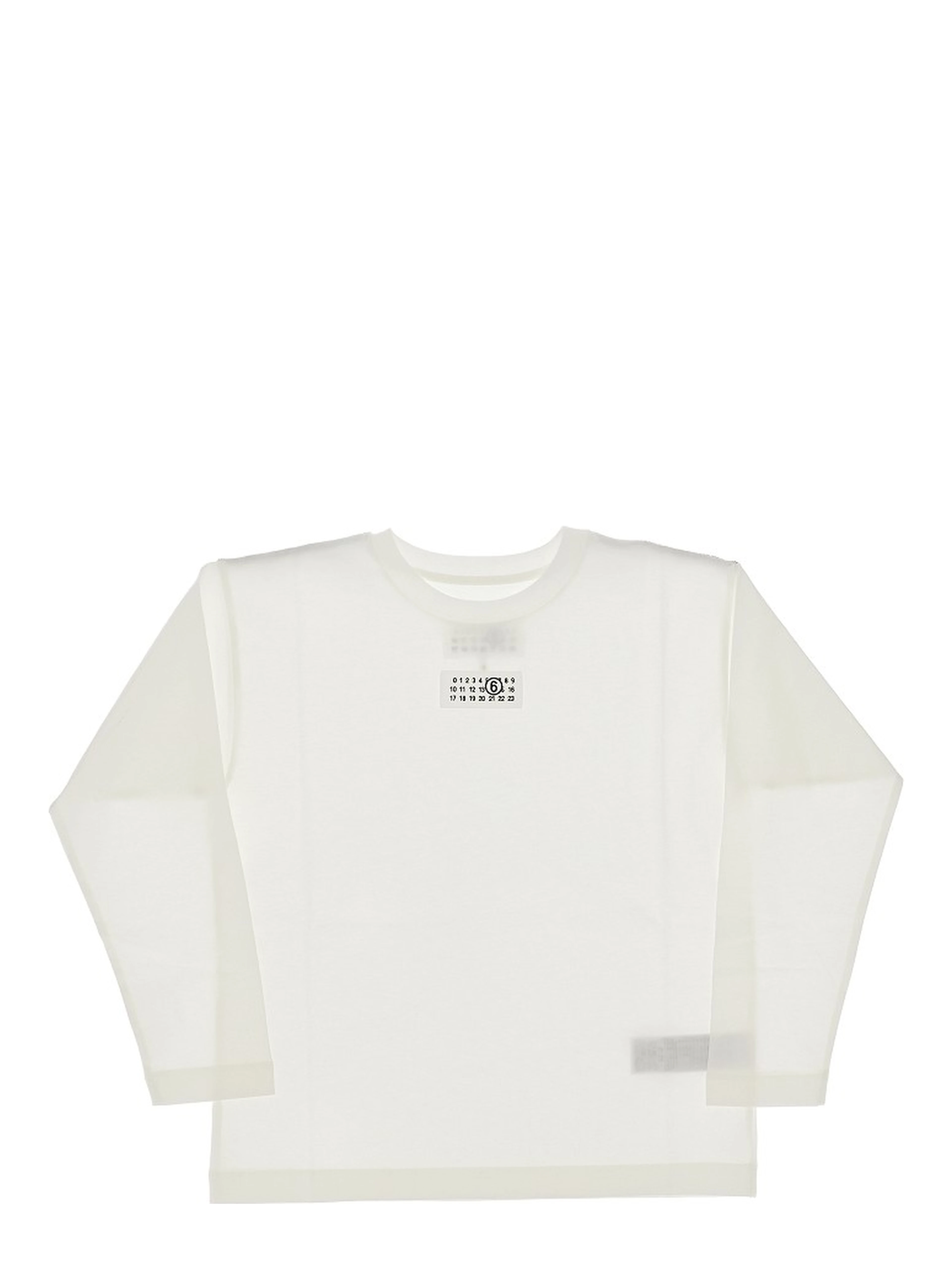 Long-sleeved T-shirt with logo label