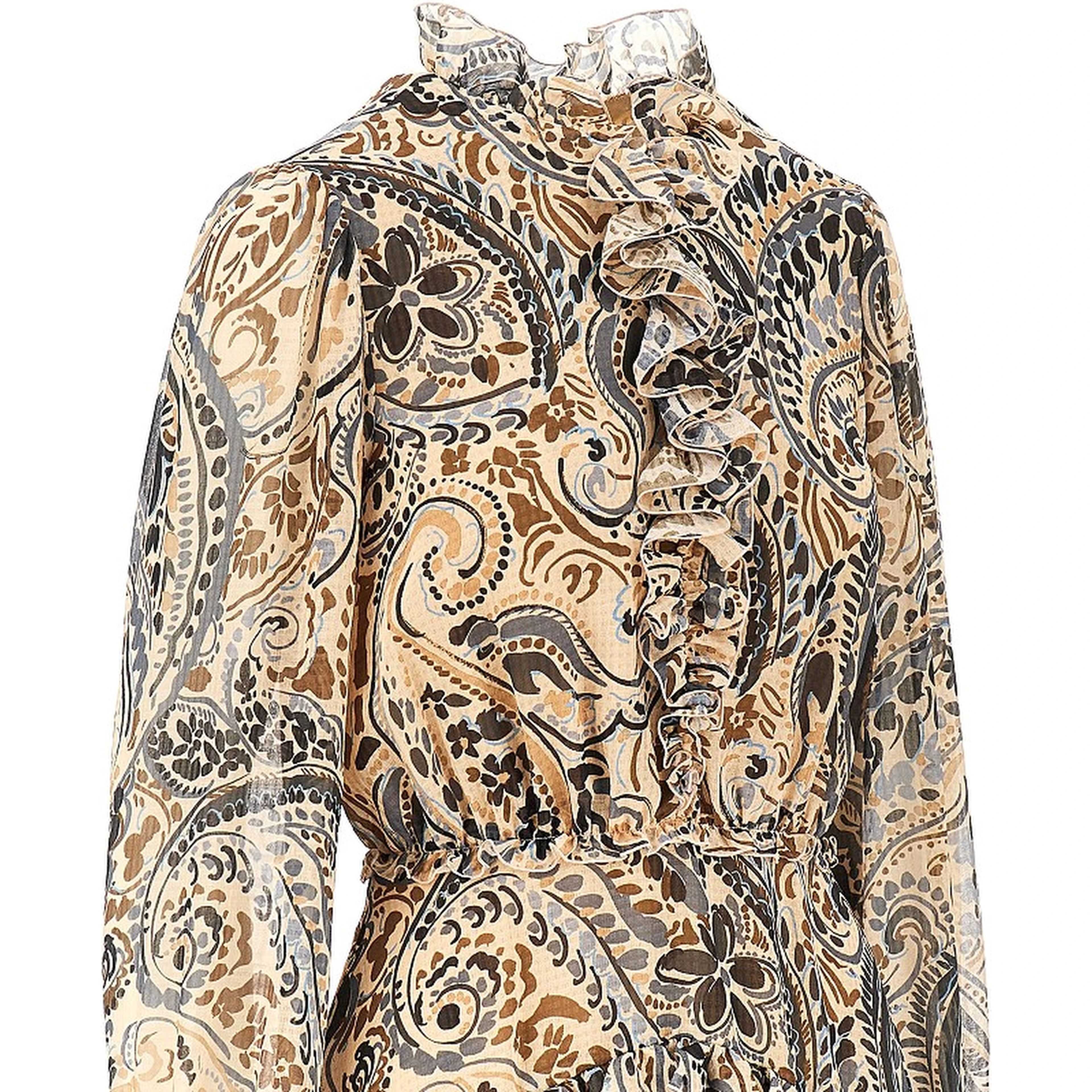 Short dress with floral Paisley print