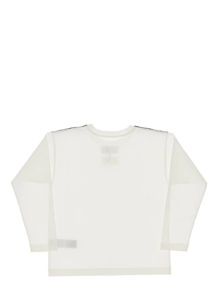 Long-sleeved T-shirt with logo label alternative