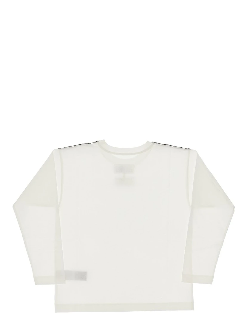 Long-sleeved T-shirt with logo label
