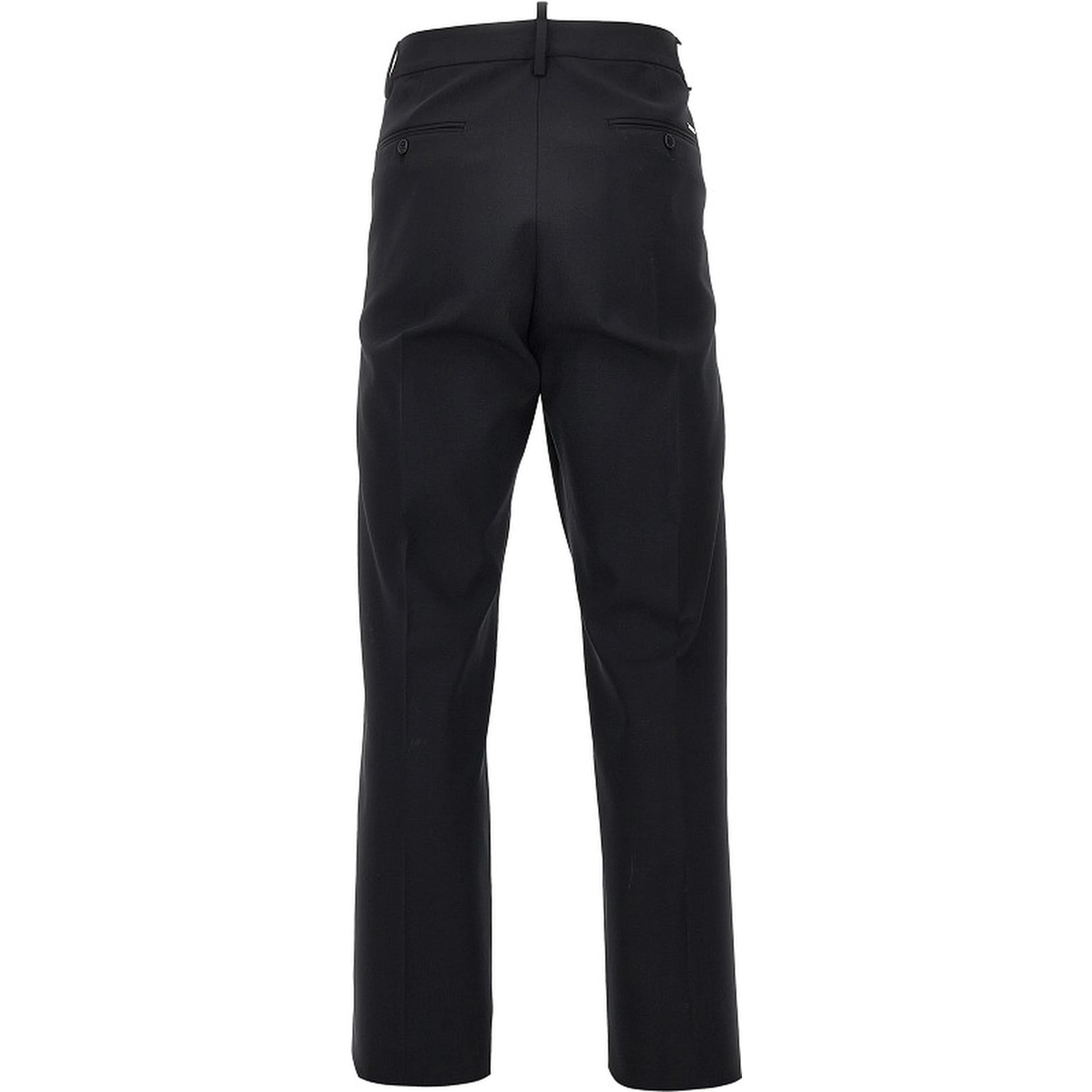 Stretch wool tailored pants