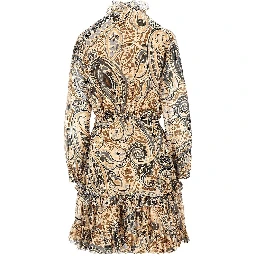 Short dress with floral Paisley print