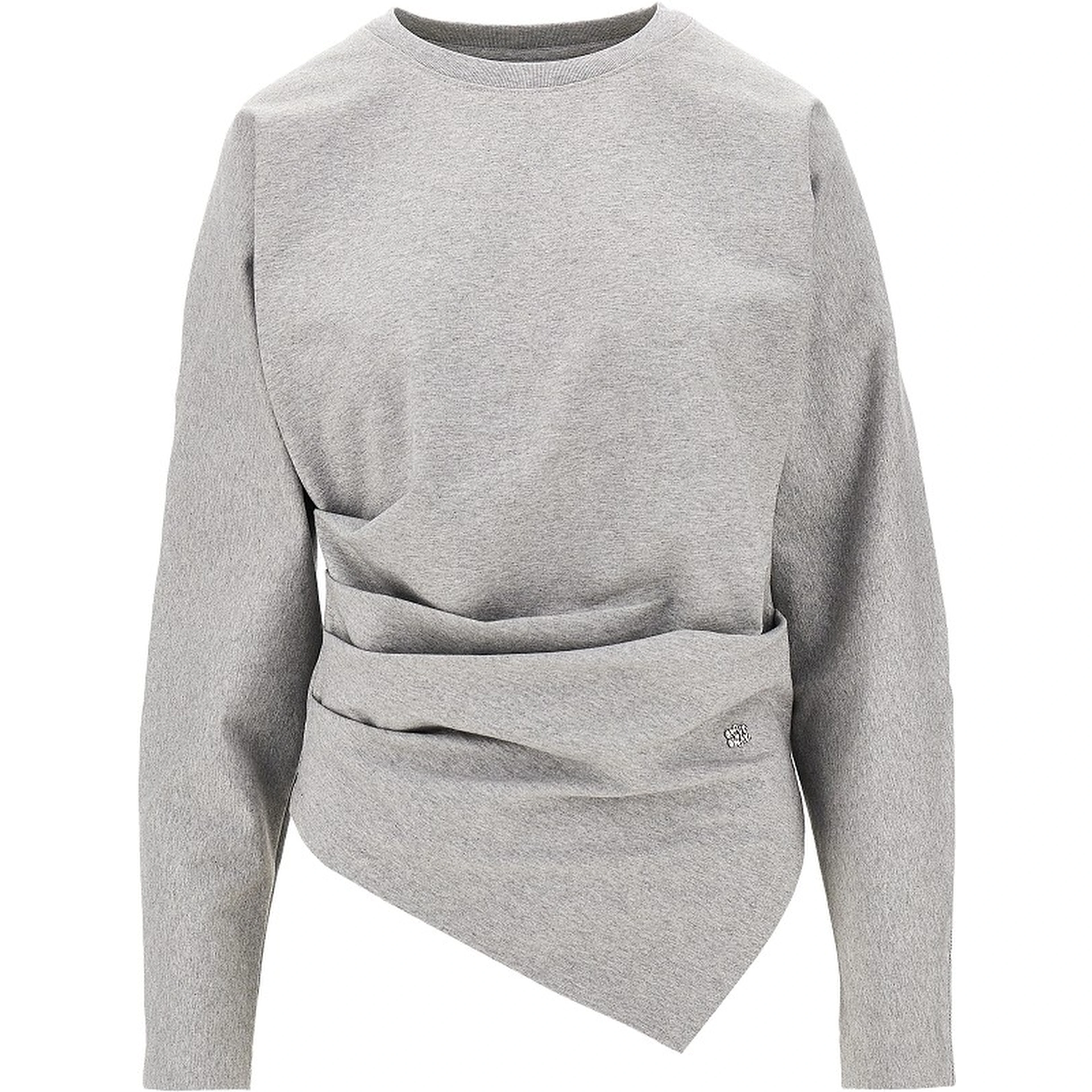 Draped stretch jersey T-shirt