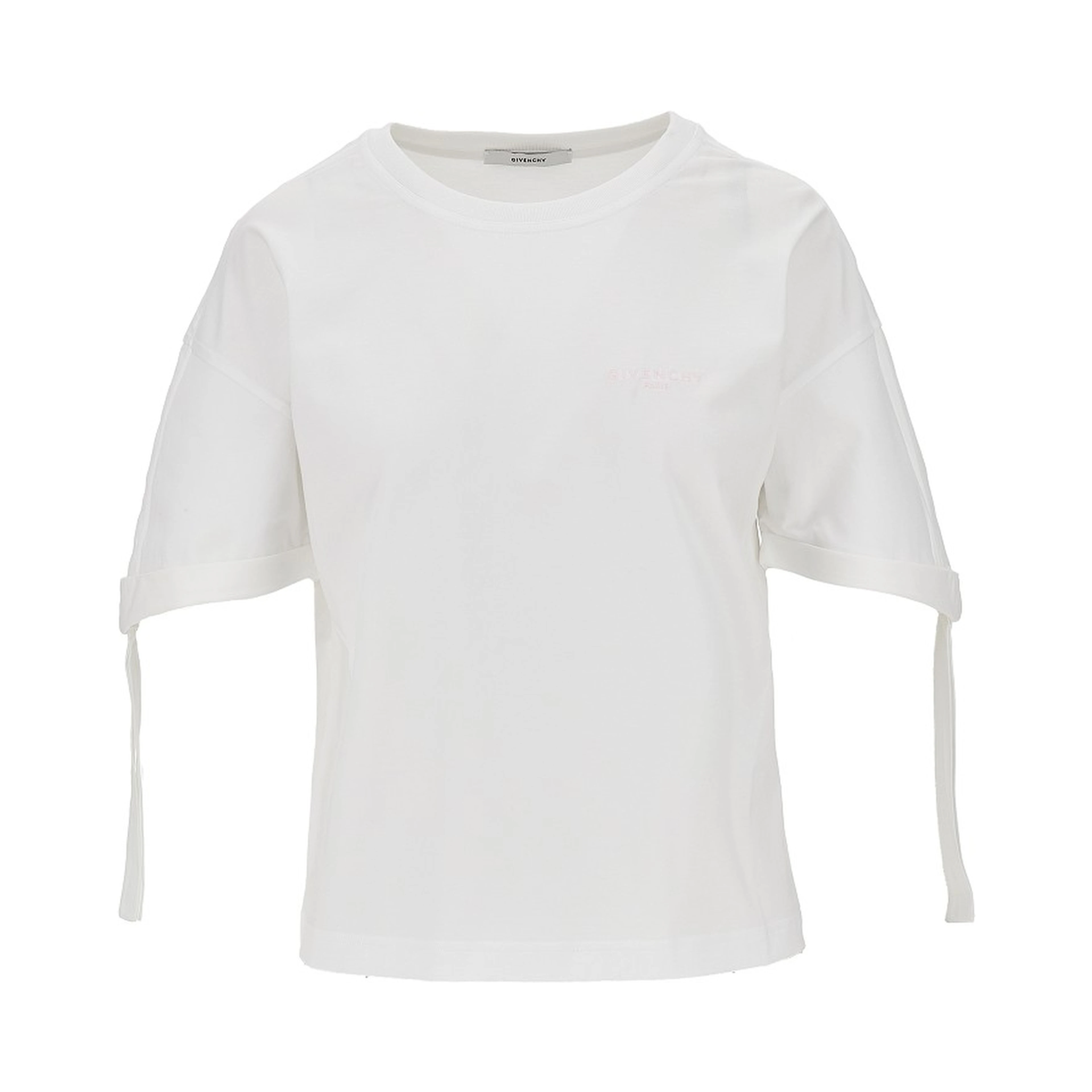 Jersey T-shirt with logo embroidery
