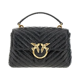 Chevron nappa leather mini Love Lady Puff bag