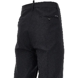 Stretch wool tailored pants