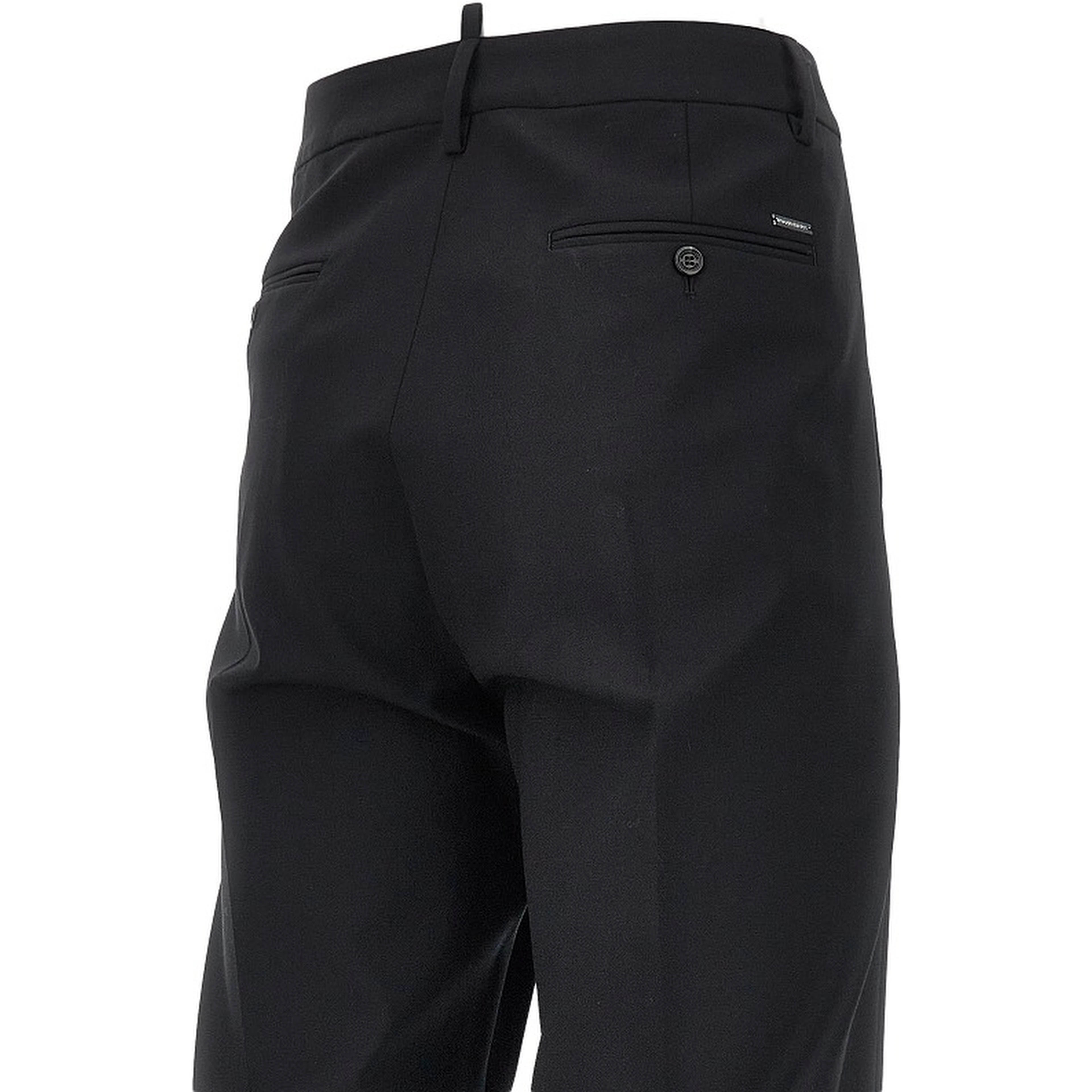 Stretch wool tailored pants
