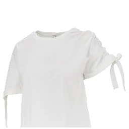 Jersey T-shirt with logo embroidery