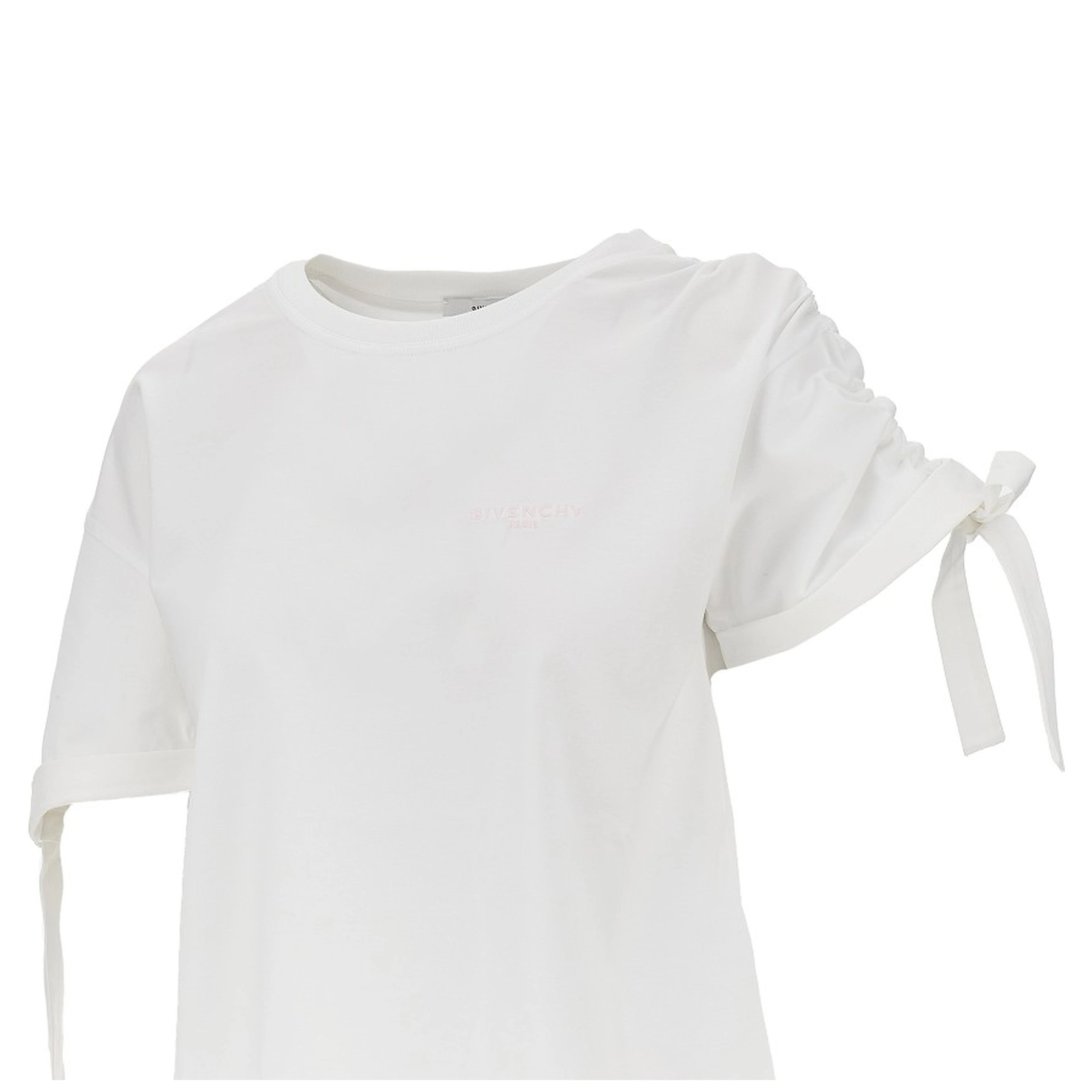 Jersey T-shirt with logo embroidery