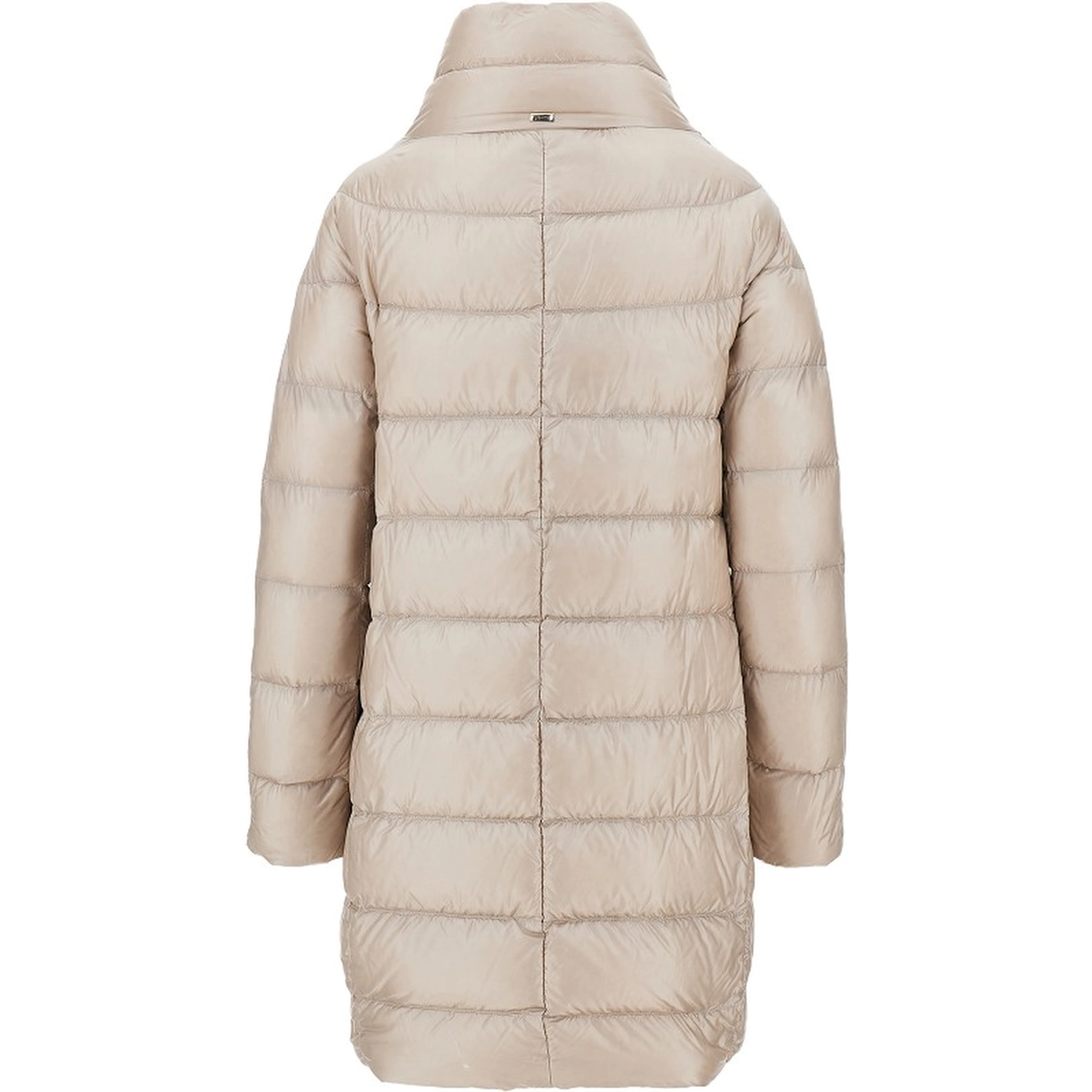 'Dora' Ultralight nylon midi down jacket