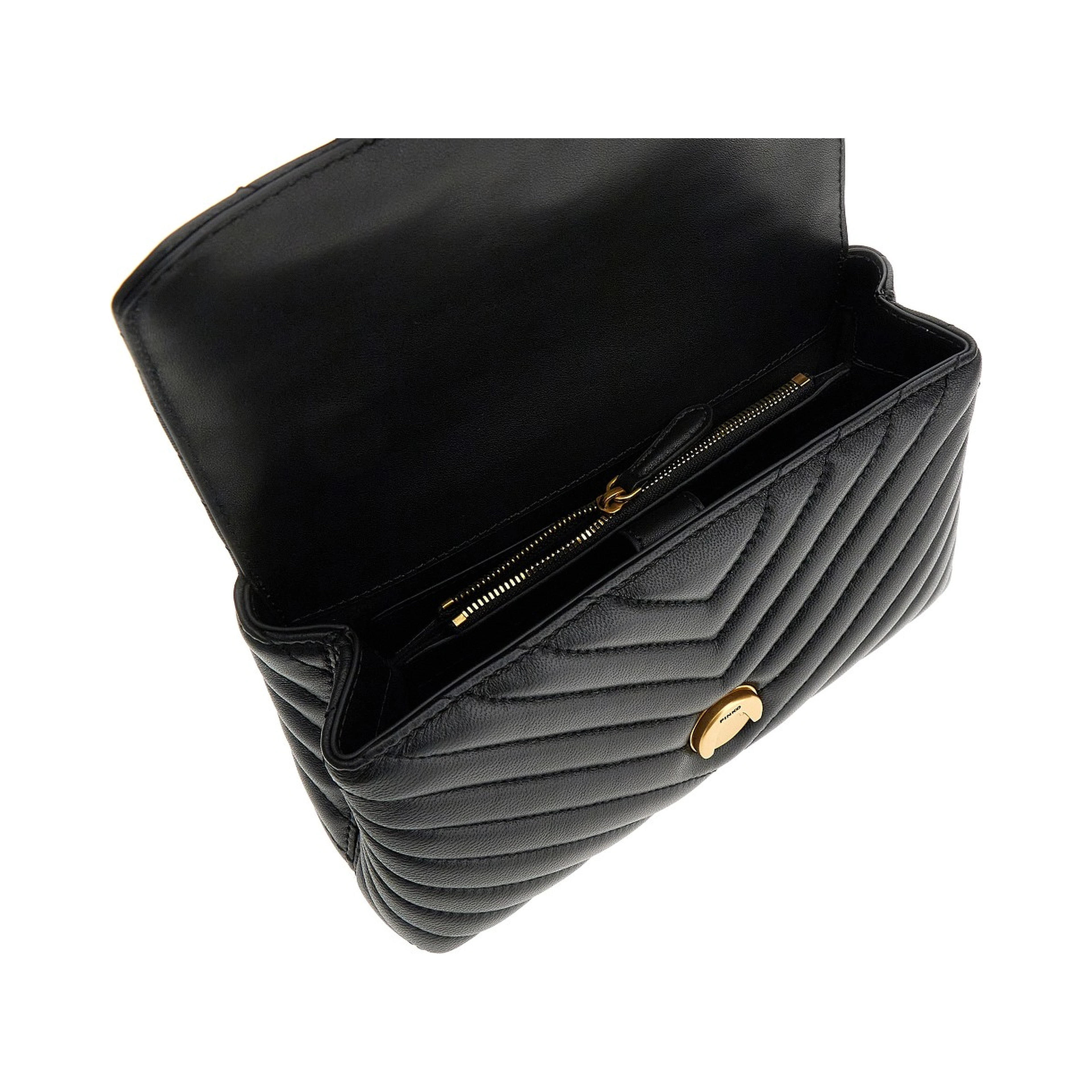 Chevron nappa leather mini Love Lady Puff bag