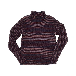 Stretch cotton turtleneck
