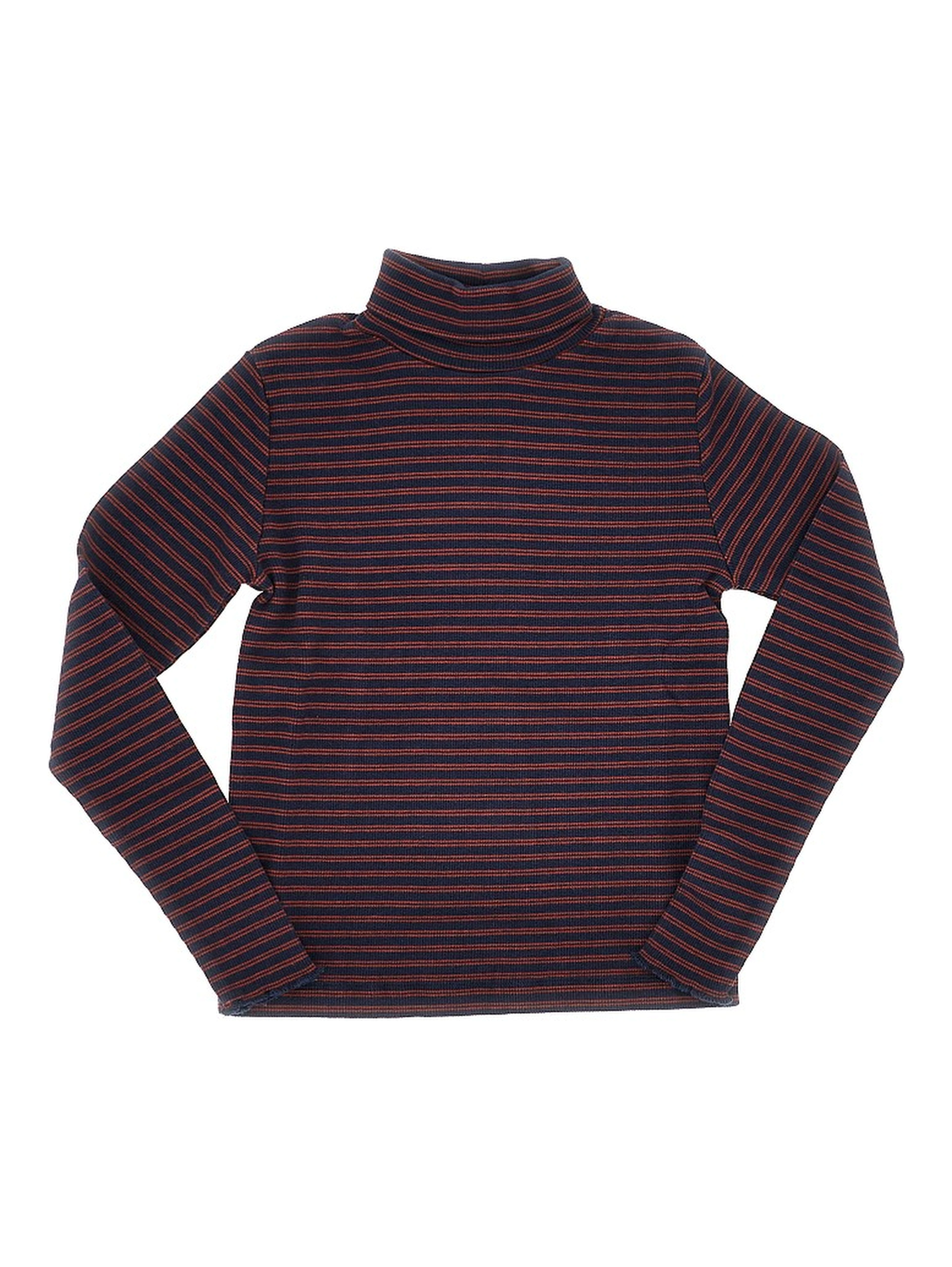Stretch cotton turtleneck