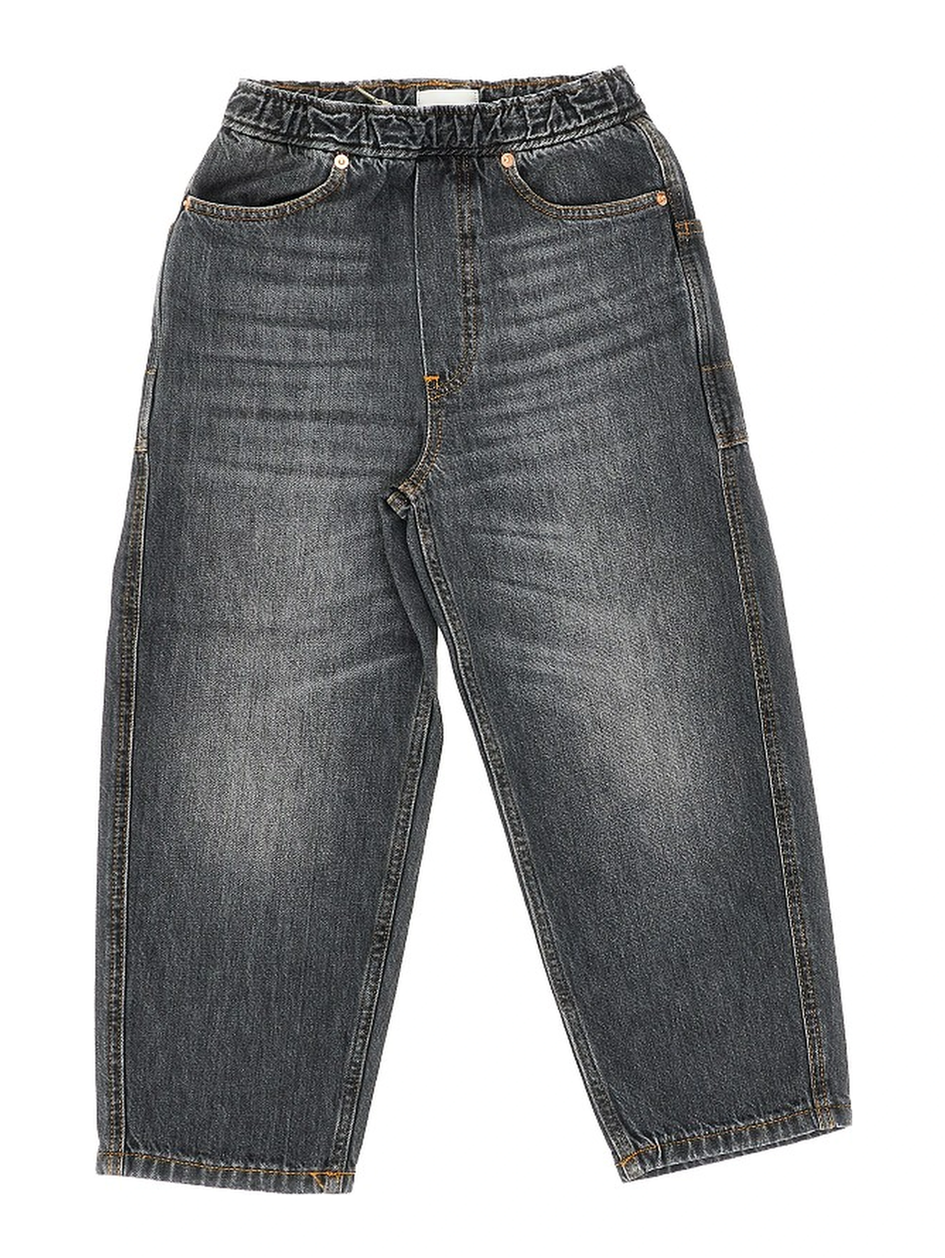 Denim jeans with faded effect